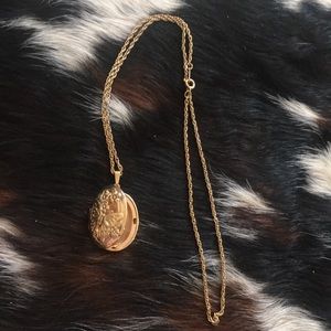 Gold plated locket